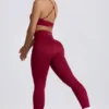 Leggings sin costuras Super Sculpt en burdeos