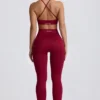Leggings sin costuras Super Sculpt en burdeos