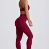Leggings sin costuras Super Sculpt en burdeos