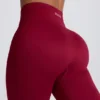 Leggings sin costuras Super Sculpt en burdeos