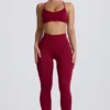 Leggings sin costuras Super Sculpt en burdeos