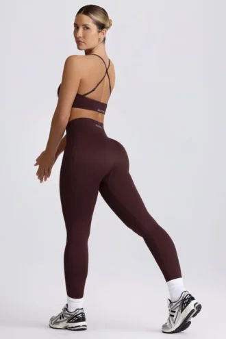 Leggings sin costuras Super Sculpt en color chocolate