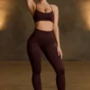 Leggings sin costuras Super Sculpt en color chocolate