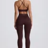 Leggings sin costuras Super Sculpt en color chocolate