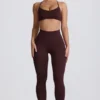 Leggings sin costuras Super Sculpt en color chocolate