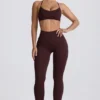 Leggings sin costuras Super Sculpt en color chocolate