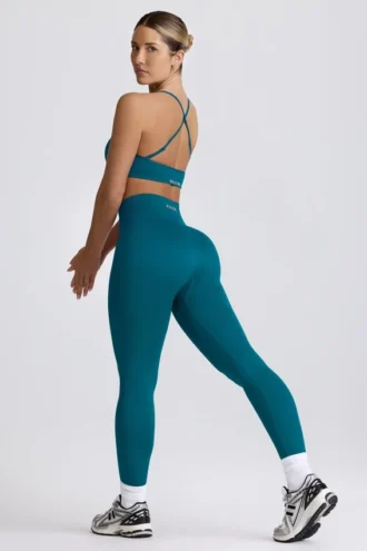 Leggings sin costuras Super Sculpt en verde azulado
