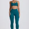 Leggings sin costuras Super Sculpt en verde azulado