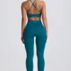 Leggings sin costuras Super Sculpt en verde azulado
