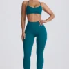 Leggings sin costuras Super Sculpt en verde azulado