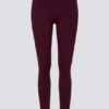 Leggings Soft Active con cintura en V en color burdeos
