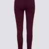 Leggings Soft Active con cintura en V en color burdeos