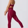 Leggings Soft Active de talle medio en color burdeos