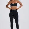 Leggings Soft Active de talle medio en negro
