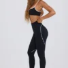 Leggings Soft Active de talle medio en negro