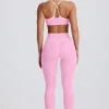 Leggings Soft Active de talle medio en rosa bebé