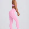 Leggings Soft Active de talle medio en rosa bebé