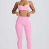 Leggings Soft Active de talle medio en rosa bebé
