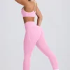 Leggings Soft Active de talle medio en rosa bebé