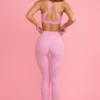 Leggings Soft Active de talle medio en rosa empolvado