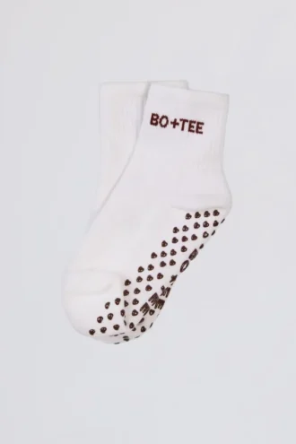 Lote de 2 pares de calcetines para pilates en blanco