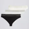 Lote de braguitas cheeky de cintura alta en multicolor