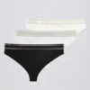 Lote de braguitas cheeky de cintura alta en multicolor