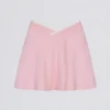 Mini falda-pantalón cruzada Soft Active en rosa empolvado