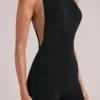 Mono de cuello alto Elin en negro
