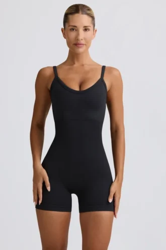 Mono sin costuras Super Sculpt en negro