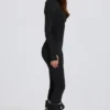 Mono térmico de base en leopardo negro