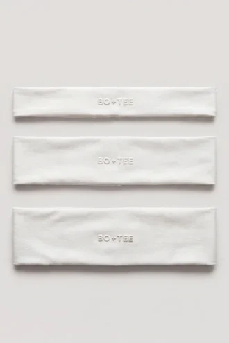 Pack de 3 cintas para el pelo Soft Active en color Milk