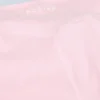 Pantalones acampanados fruncidos de jersey cepillado en rosa pálido jaspeado
