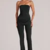Pantalones ajustados de talle medio Lumi en negro