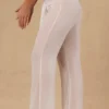 Pantalones anchos con lazo delantero Hydra en blanco