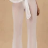 Pantalones anchos con lazo delantero Hydra en blanco
