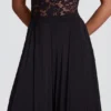 Pantalones anchos de talle medio de jersey suave Zafira en negro