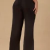 Pantalones anchos Hydra con lazo delantero en negro