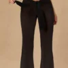 Pantalones anchos Hydra con lazo delantero en negro