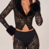 Pantalones capri con cordones Annalisa  en negro