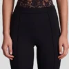 Pantalones capri cortos Giuliana Ponte Jersey en negro