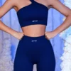 Pantalones Cortos ciclistas acanalados en azul marino