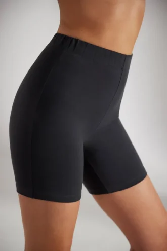 Pantalones Cortos ciclistas de algodón suave en negro