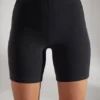 Pantalones Cortos ciclistas de algodón suave en negro