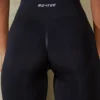 Pantalones Cortos ciclistas de cintura alta Define Luxe en negro