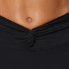 Pantalones Cortos con cintura retorcida y bolsillos en negro