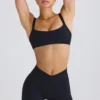 Pantalones Cortos cruzados Soft Active en negro