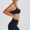 Pantalones Cortos cruzados Soft Active en negro