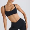 Pantalones Cortos cruzados Soft Active en negro