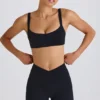 Pantalones Cortos cruzados Soft Active en negro
